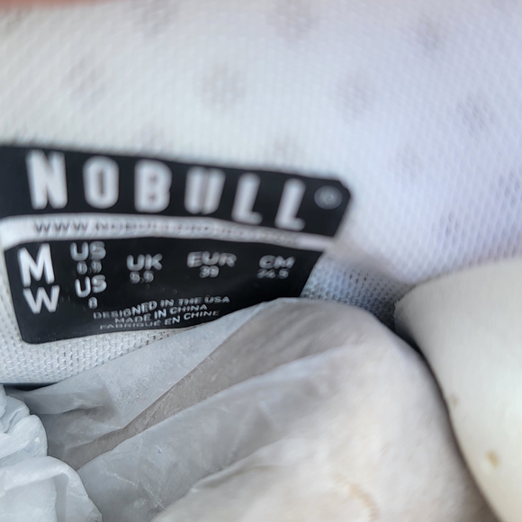 NOBULL NWT White On White Hi Top Trainer Plus Womens Size 8